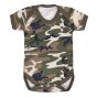 Camouflage Short Sleeve Bodysuit / Baby Grow