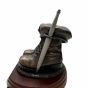 Royal-Marine-Boots-and-Beret-Statue-Dagger-View