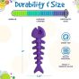 SodaPup Brown Fish Bone Ultra Durable Nylon Chew Toy