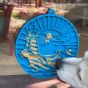 sodapup-lighthouse-blue-lick-mat-enrichment-mat-action-view-with-dog-licking-peanut-butter