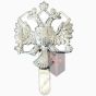 Queen's Dragoon Guards issue Cap Badge (V Hook)