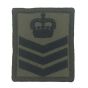 Velcro Olive Green Rank Patch ( Commando Style / Airborne Style ) All ranks - 5cm x 7cm