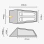 Highlander Blackthorn 2 Man Tent