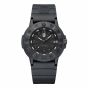 Luminox-43mm-Original-Navy-SEAL-3000-Series-Black-Black-Dial-Black-PU-Strap-Front-View