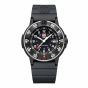 Luminox-43mm-Original-Navy-SEAL-3000-Series-Black-White-Dial-Black-Rub-Strap-Set-Front-View