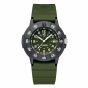 Luminox-43mm-Original-Navy-SEAL-3000-Green-White-Dial-Green-NBR-Strap-Front-View