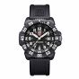 Luminox-Navyseal-Mens-Black-White-Dial-PU-Black-Strap-Front-View