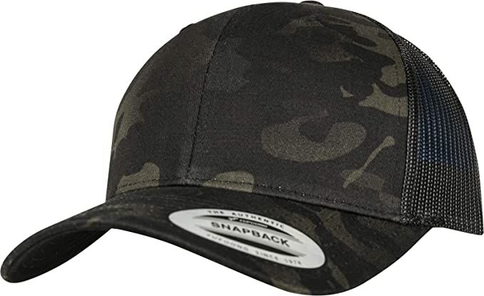 flexfit multicam black trucker hat mesh cap