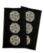 PAIR UK Station Manager Rank Epaulettes – (Silver Embroidery on Black)