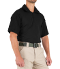112017-black-defender-short-sleeve-shirt-worn-by-man