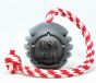 USA-K9 Magnum Black Stars and Stripes Ultra-Durable Rubber Chew Toy, Reward Toy, Tug Toy, and Retrieving Toy - Black