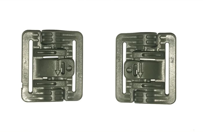 Pair of Black ROC 40 - Rapid Open Connector Closed