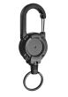 Heavy-Duty Retractable Badge Reel Keychain – Metal Cord with Carabiner Clip (600mm Extension)