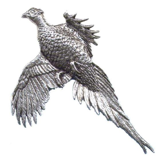 Bisley Pewter Pin No.2 Large Pheasant