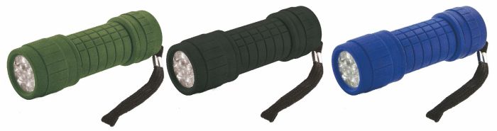 9 LED Rubber Torch