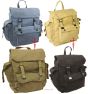 Retro Vintage Mens Ladies Military Army Rucksack Backpack Webbing satchel bag