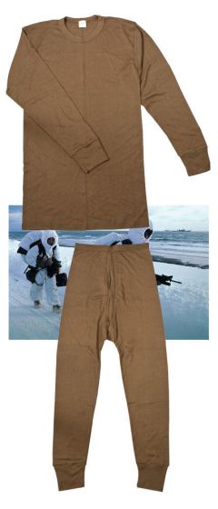 Cold Weather Military Thermal Long Johns and Vest Shirt