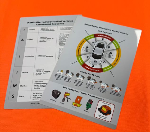 AFV Responder Safety Assessment Card (A5 PVC) Weatherproof Card 