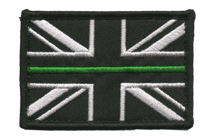 Police Service Northern Ireland 'Thin GREEN Line' embroidered Union Flag patch