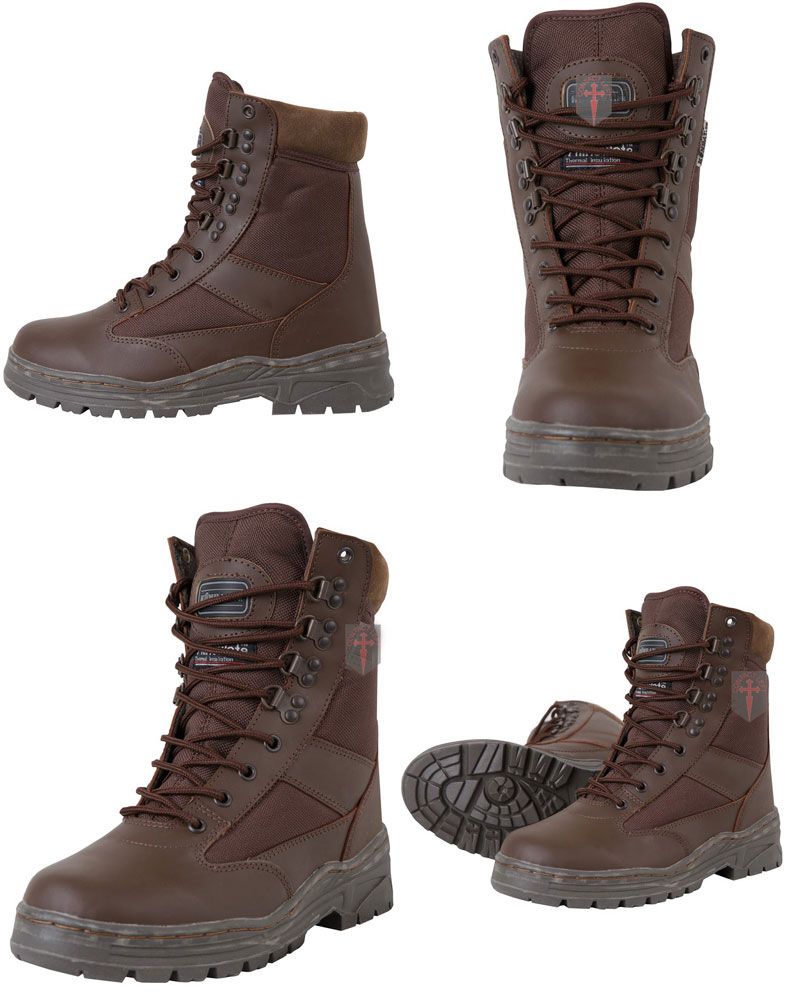 Cadets Patrol Boots Half Leather Half Cordura MOD Brown