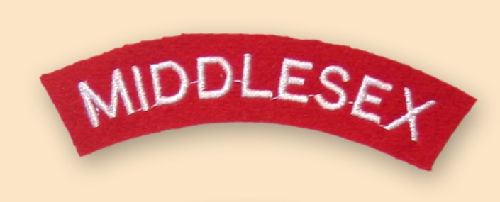 Middlesex Regiment Shoulder Titles (pair)