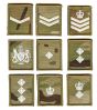 Rank Patch Ivory Thread on MTP (VELCRO Brand Hook Backed)