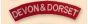 Devon and Dorset Shoulder Titles (pair)