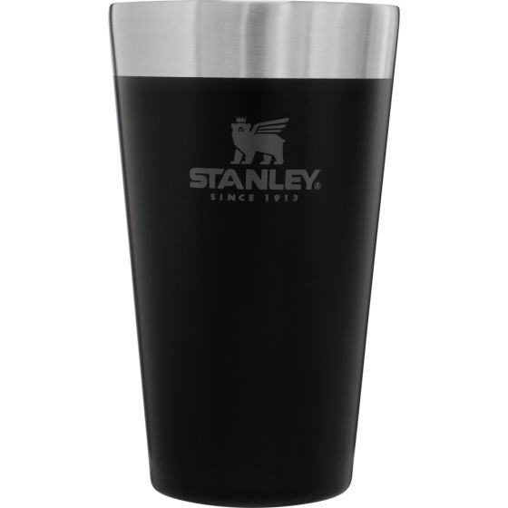 stanley-500ml-tumbler-matte-pebble-black-front-view-with-logo