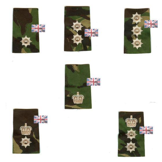 Irish Guards Officers DPM Rank Slide / Epaulette