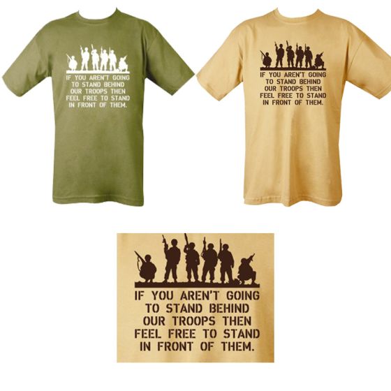 Behind Our Troops Military T-shirt 