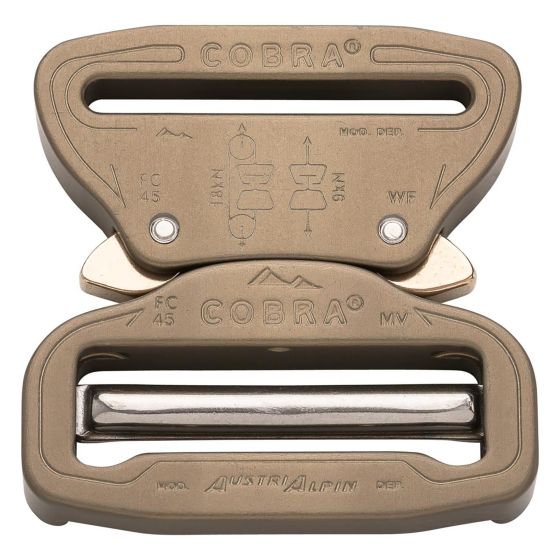 AustriAlpin 45mm 1.75" Hard Coated Cobra Buckle - Male Adjustable Female Fixed FC45HVF