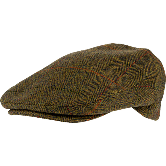 Wool-Blend-Flat-Cap-Tweed-Brown-Main