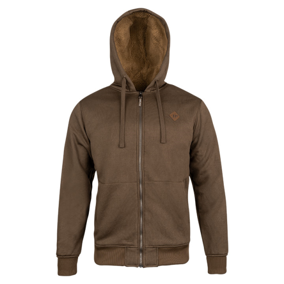 Jack Pyke Yakka hoodie coyote full zip front view