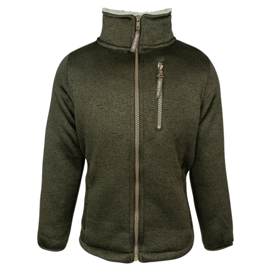 Jack Pyke junior Scandinavian fleece jacket olive front view