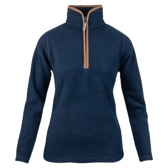Jack Pyke ladies fleece pullover navy front view
