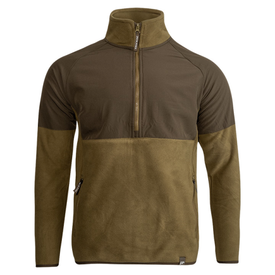Jack Pyke Bleasdale half zip fleece dark mustard front view