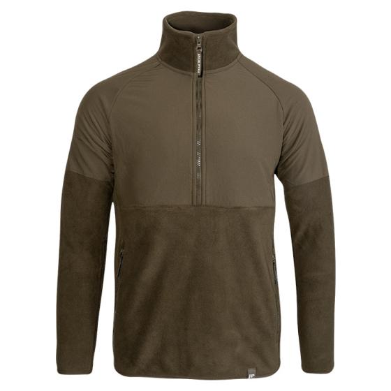 Jack Pyke Bleasdale half zip fleece dark olive front view