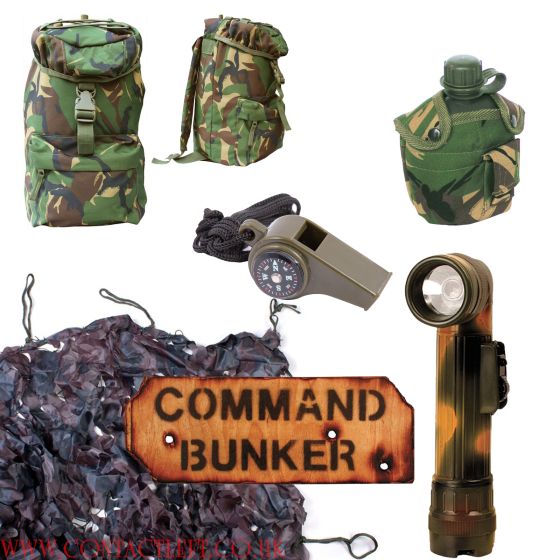 Kids Command Bunker Army Gift Set