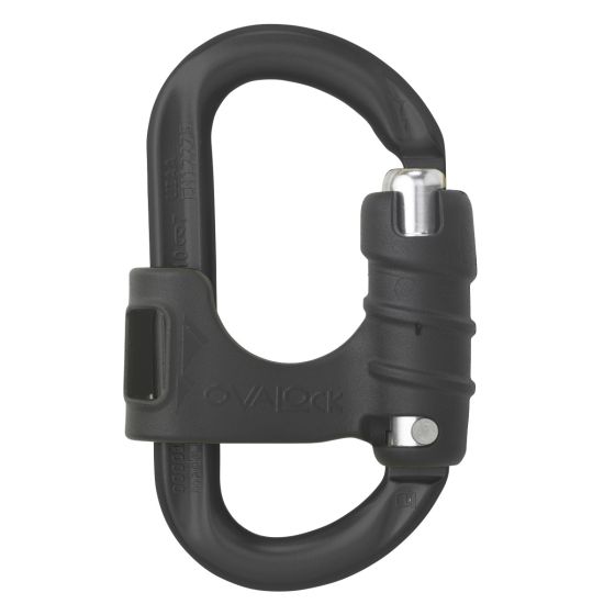 AustriAlpin OVALO Ovalock Tactical Black Carabiner