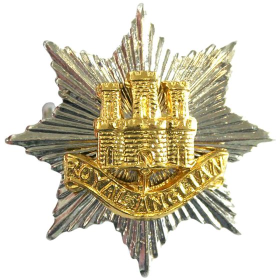 Royal Anglian Regiment Officers issue Cap / Beret Badge