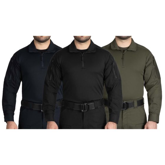 FIRST-TACTICAL-LONG-SLEEVED-V2-RESPONDER-SHIRT,-MIDNIGHT-NAVY,-BLACK,-OD-GREEN