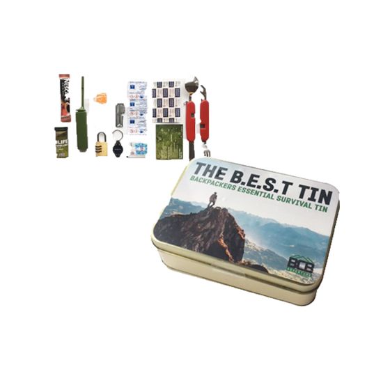 BCB Backpacker Essential Survival Tin B.E.S.T 