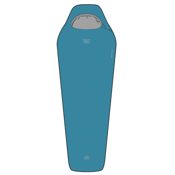 Highlander-Sky-Blue-ZETA-150-Sleeping-Bag-Main-View