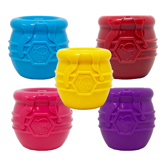 all-five-sodapup-honey-pots-dog-feeding-toy