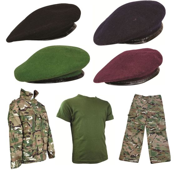 Kids Pack 9 MTP Match Trousers, Jacket & Olive T-shirt and Beret 