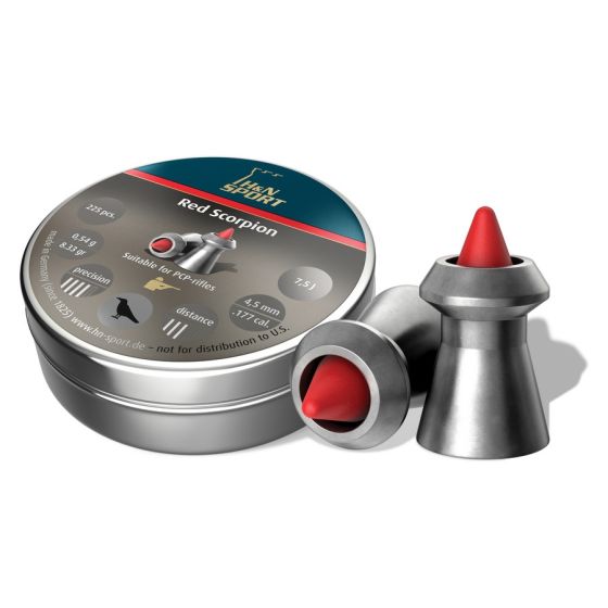 Red Scorpion .177 Pellets Tin of 225 by H&N