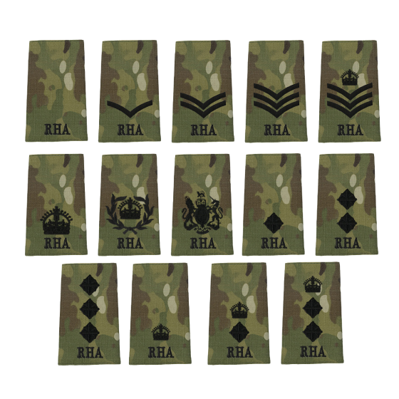 royal-horse-artillery-rank-slides-all-ranks-are-displayed