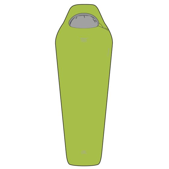 Highlander-Lime-Green-ZETA-50-Sleeping-Bag-Main-View