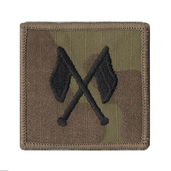 MTP Radio Operators + Regimental Signalling Instructors Crossed Flags Trade Badge