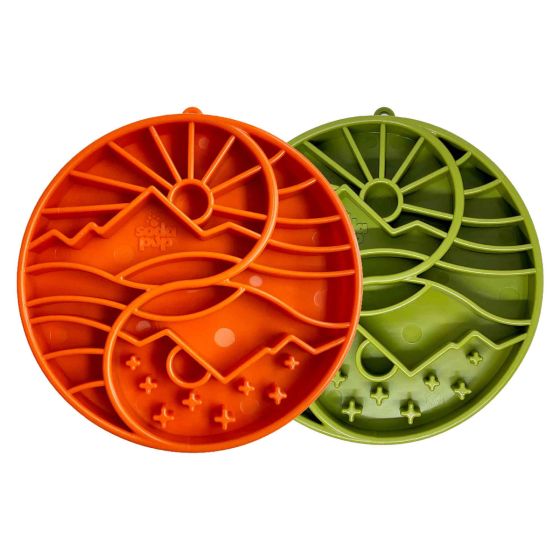 sodapup-yin-and-yang-dog-etray-AKA-sun-and-moon-orange-and-green